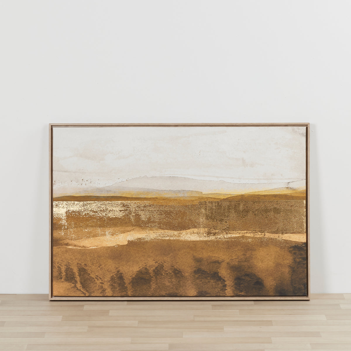 Parched Landscape Framed Canvas nood