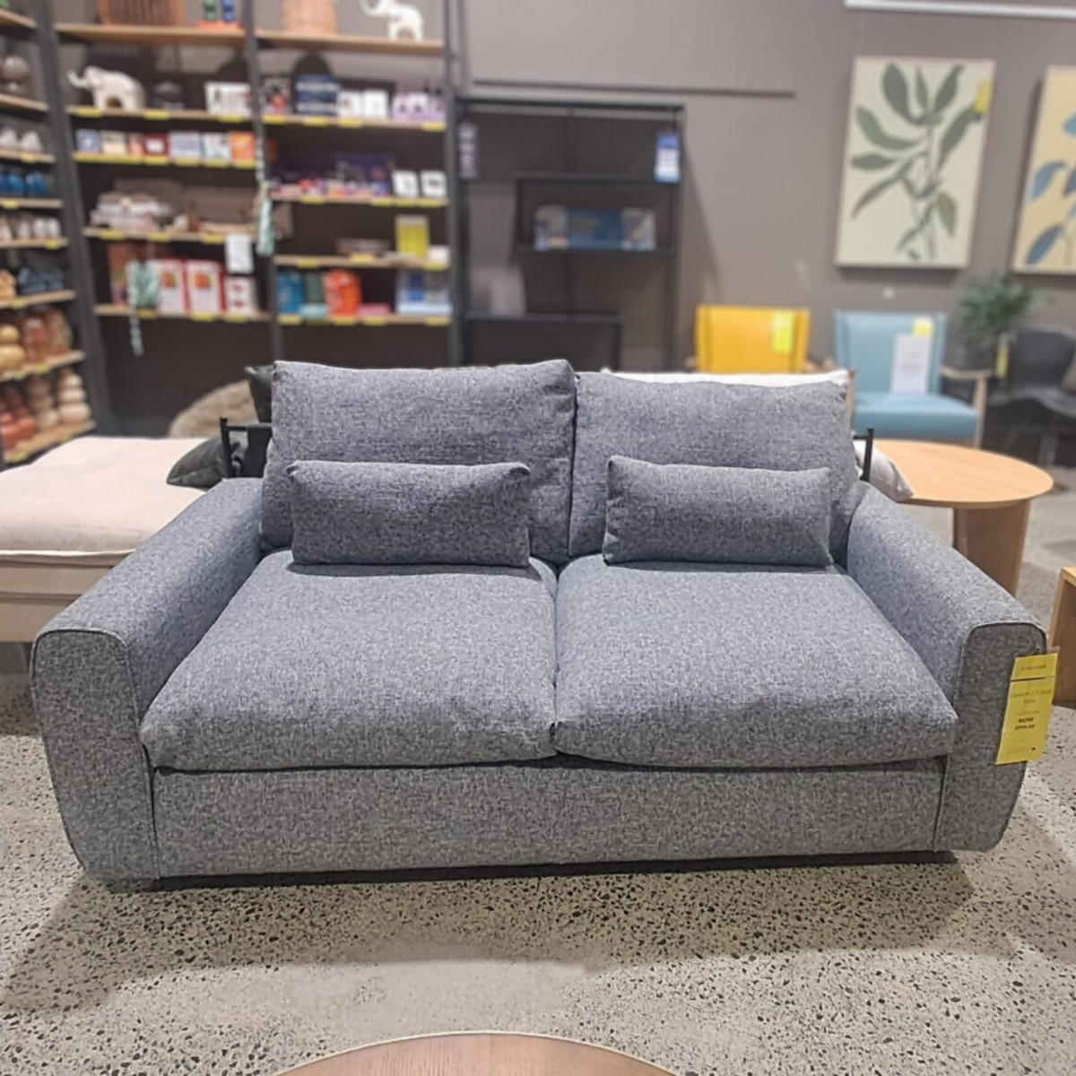 Lawson 2.5 Seat Sofa Blue Smoke Floor Stock Westgate nood