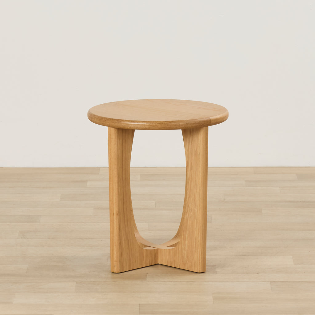Samson Round Side Table - Oak – nood