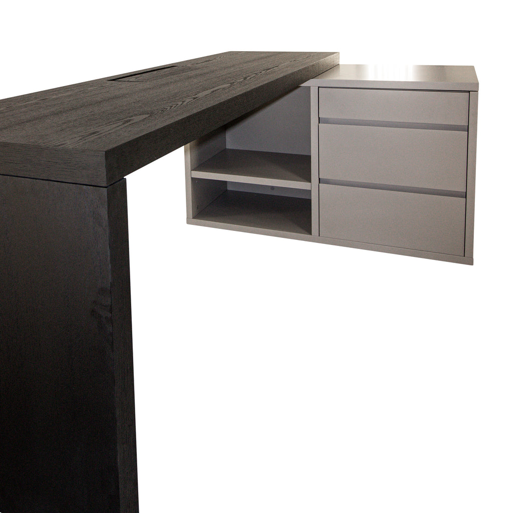 Executive Desk Black/Grey nood