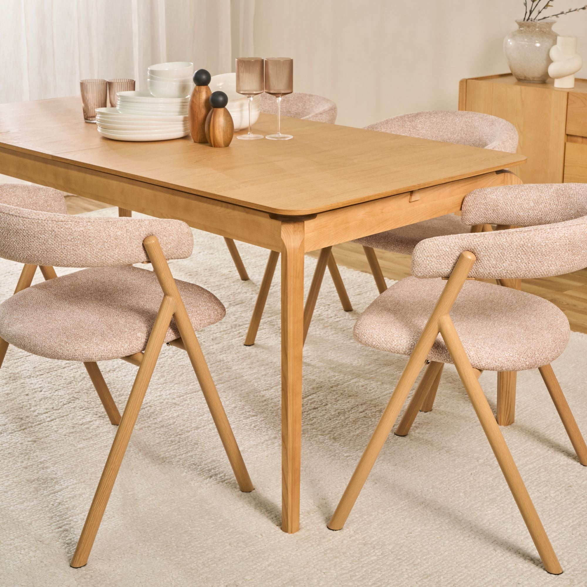 Ella Rectangle Dining Table - Ash – nood