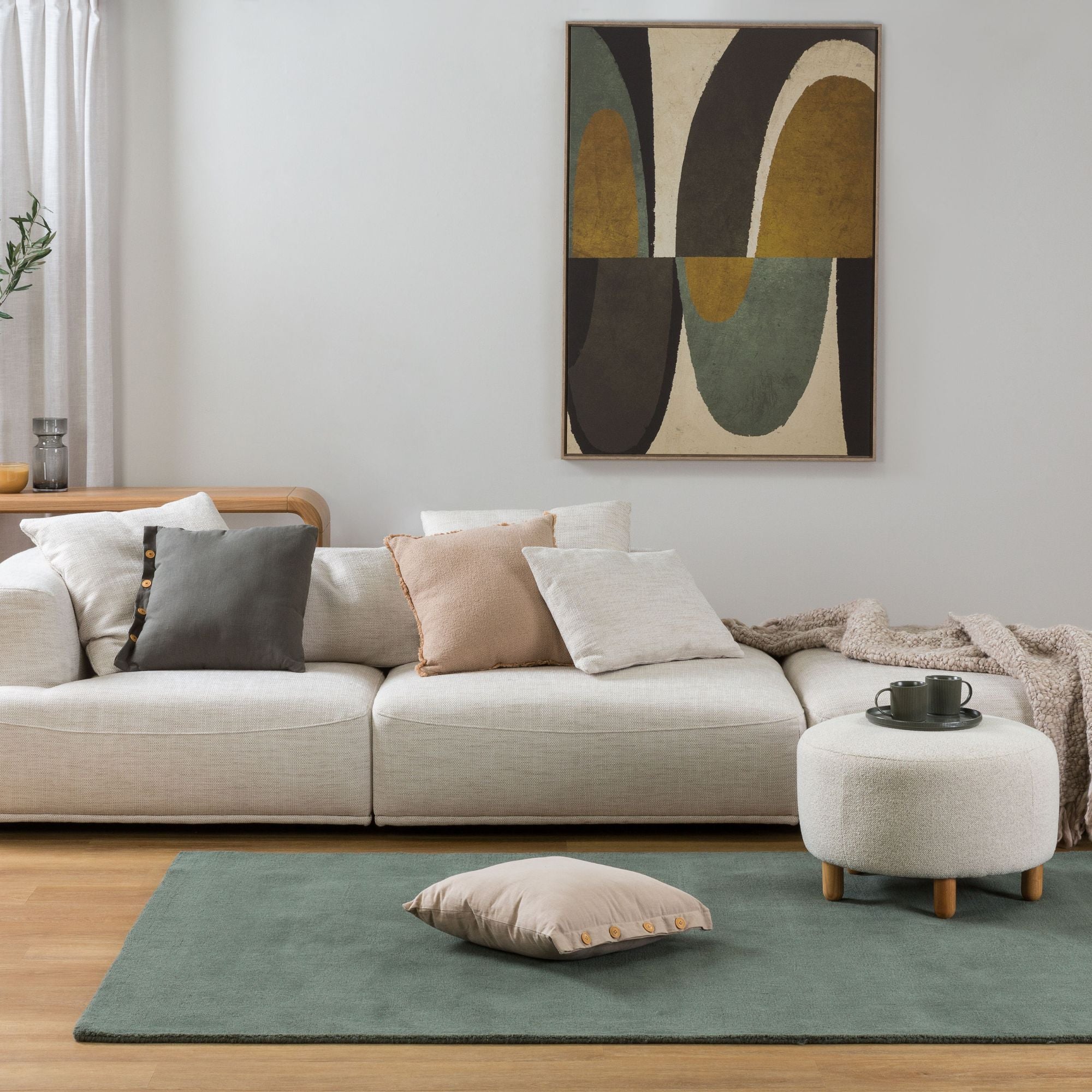 ✦vintage rug✦　138cm×70cm　インド産　ダブルノット Axel 300cm Wool Rug - Forest – nood