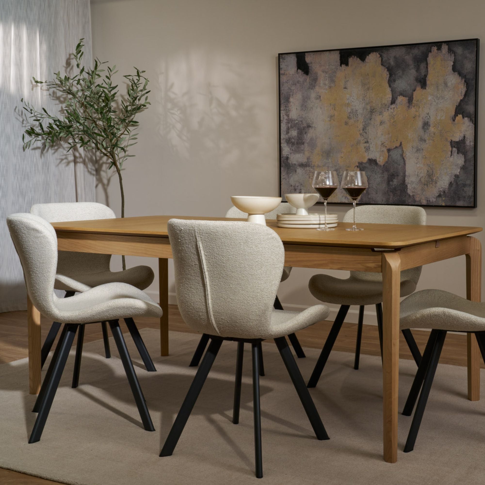 ダイニングテーブル Nora. Ella oak Dining Table Ella Dining Table - Oak – nood