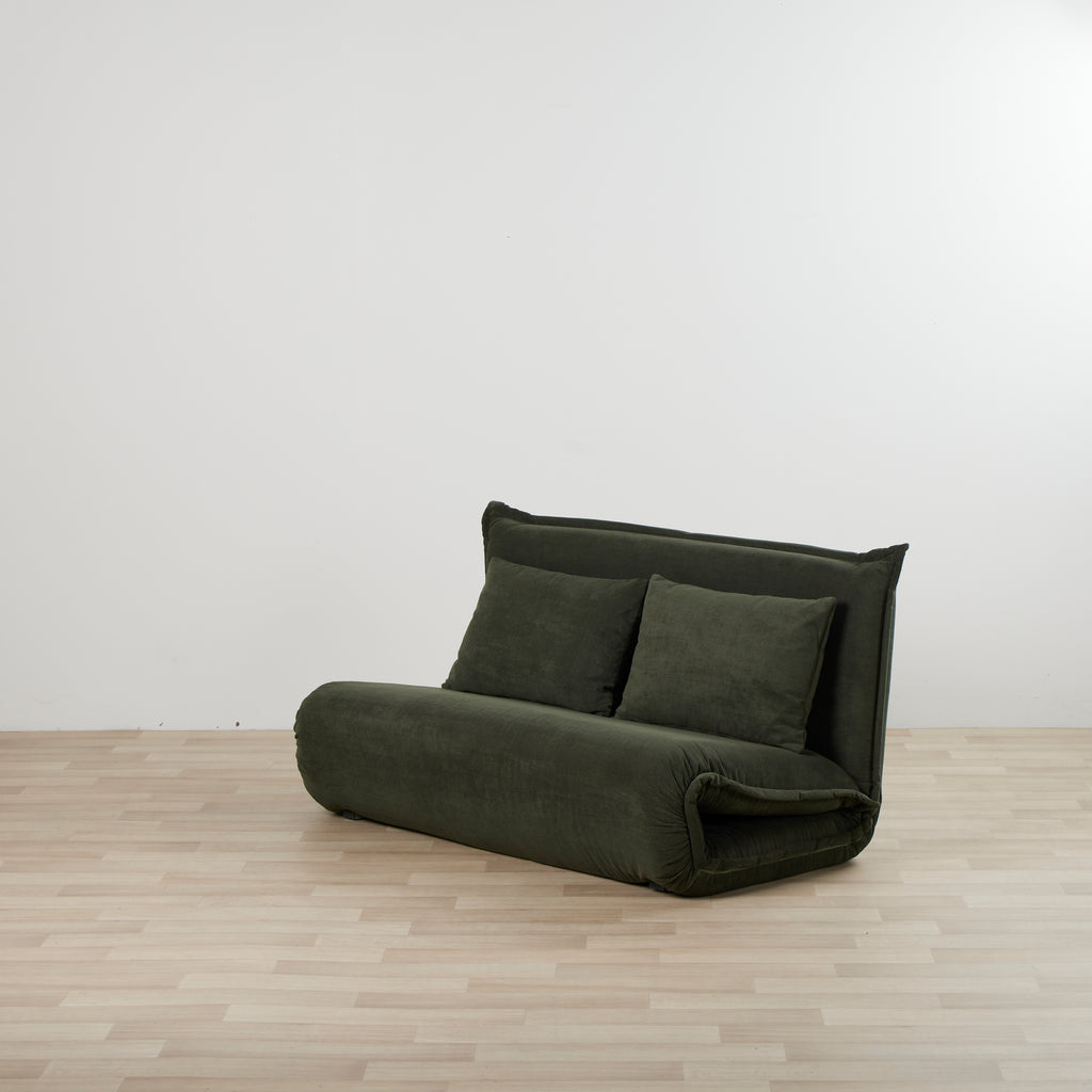 Overlap Sofa Bed Double Green nood