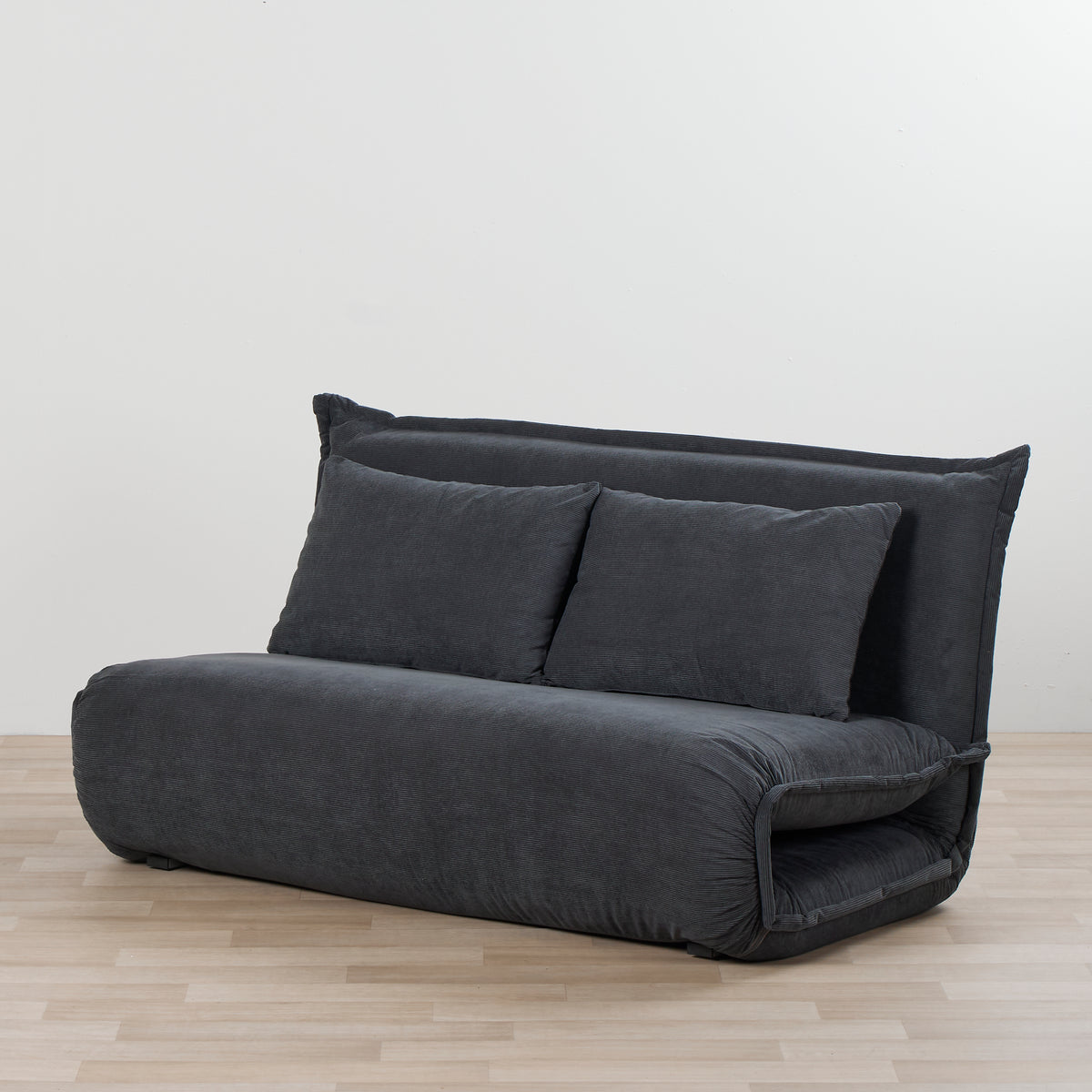 Overlap Sofa Bed Double Anthracite nood