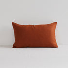 Jasper Linen Cushion - Rust - 30x50cm