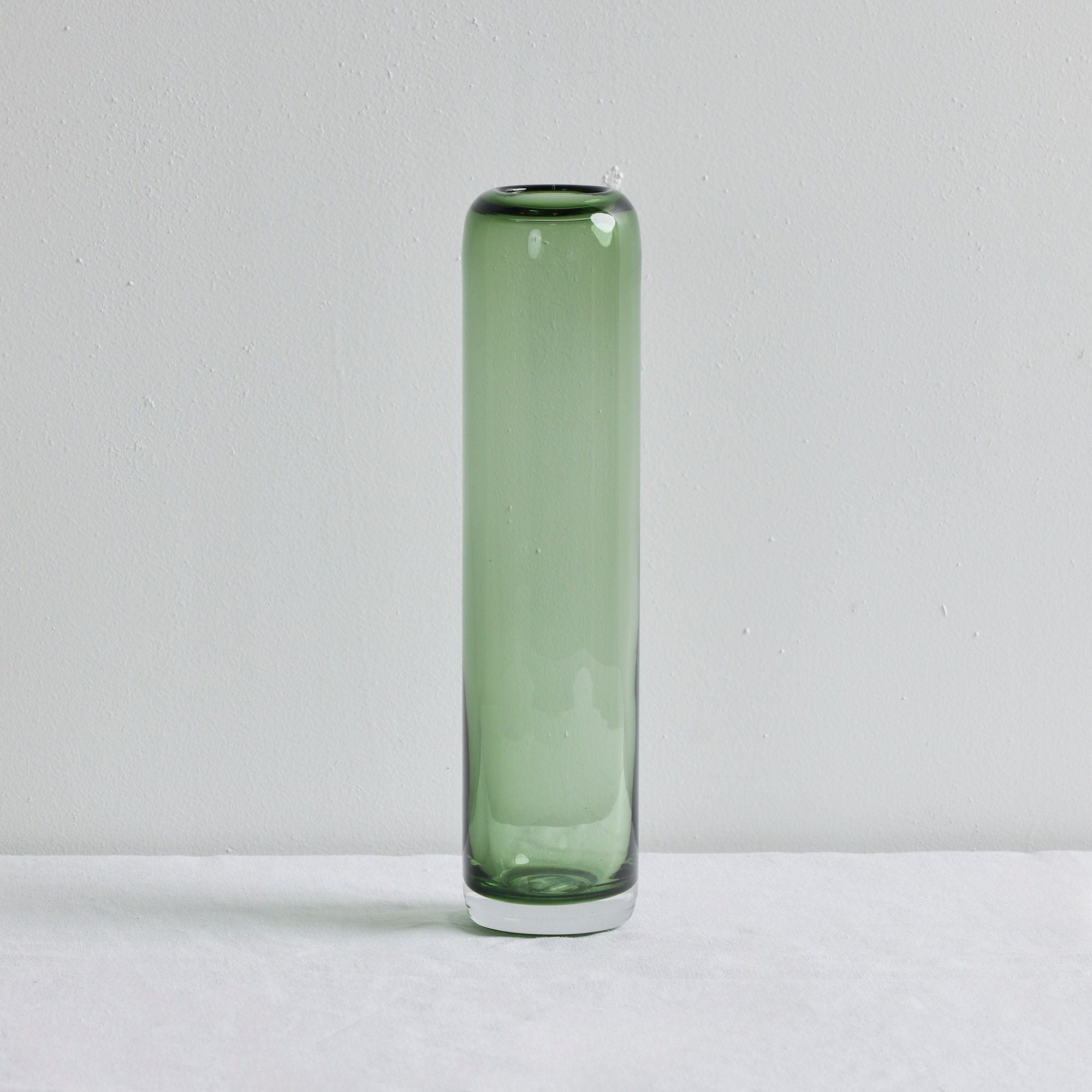 Column Glass Vase - Tall -Grey/Green – nood