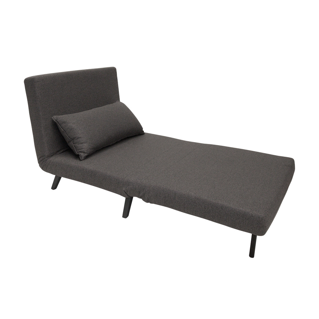 Percy Single Sofa Bed Slate nood