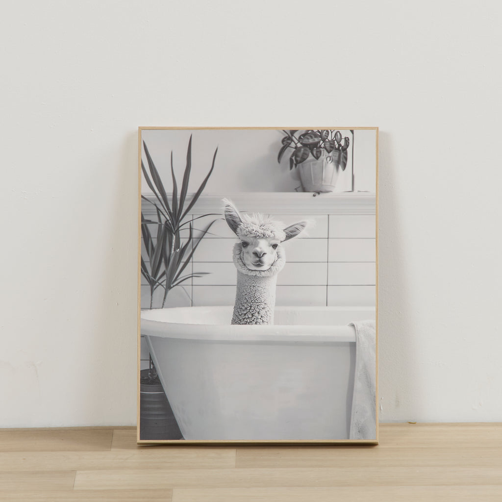 ALPACA BATH PRINT - GIFTS & GADGETS - 01