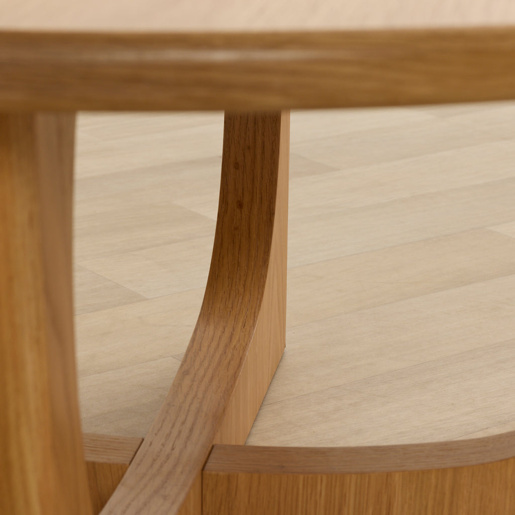 Samson Round Coffee Table - Oak – nood