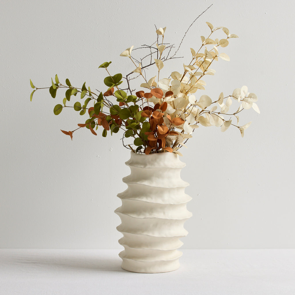 ORGANIC RIB VASE - HOME DECORATION - 04
