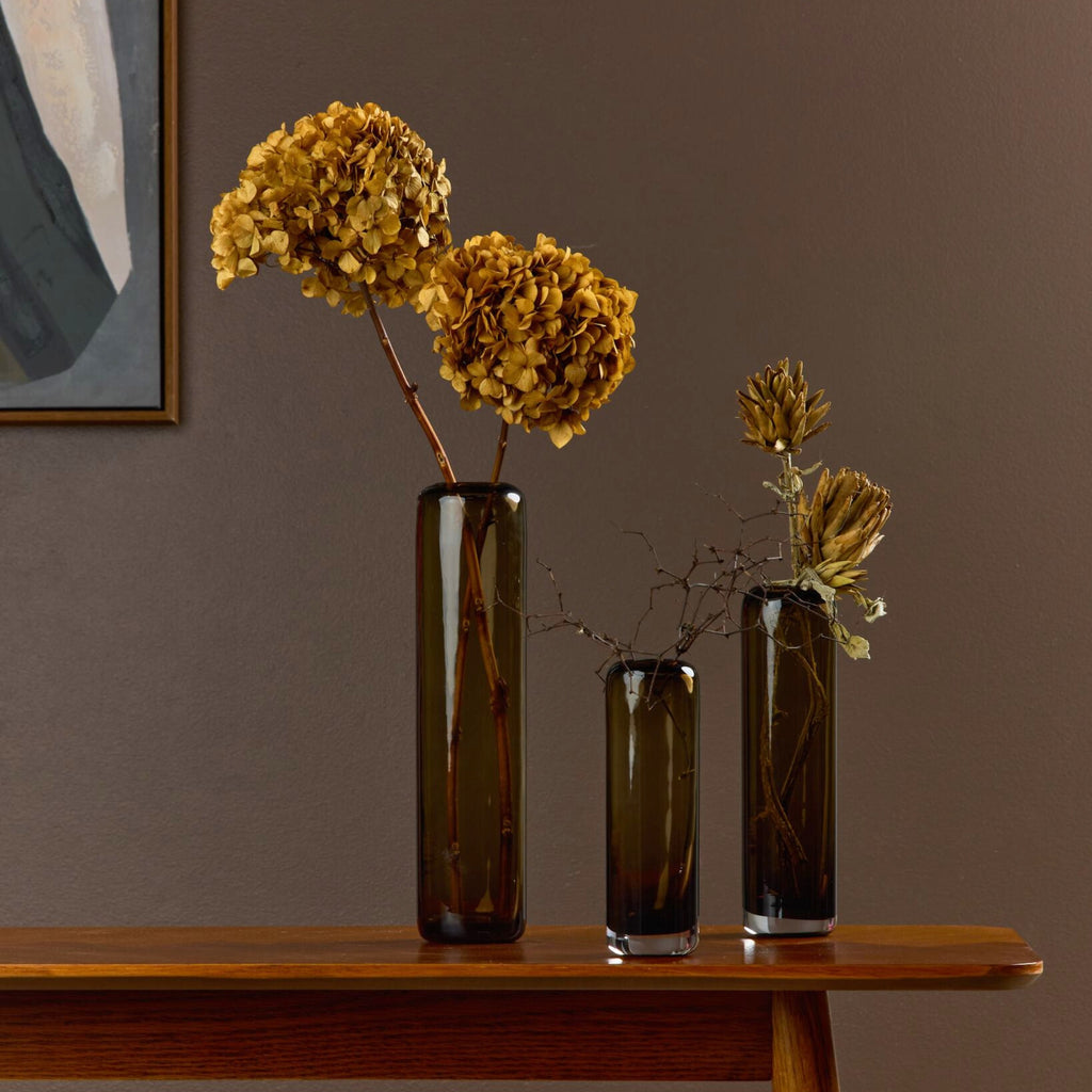 COLUMN GLASS VASE - HOME DECORATION - 02