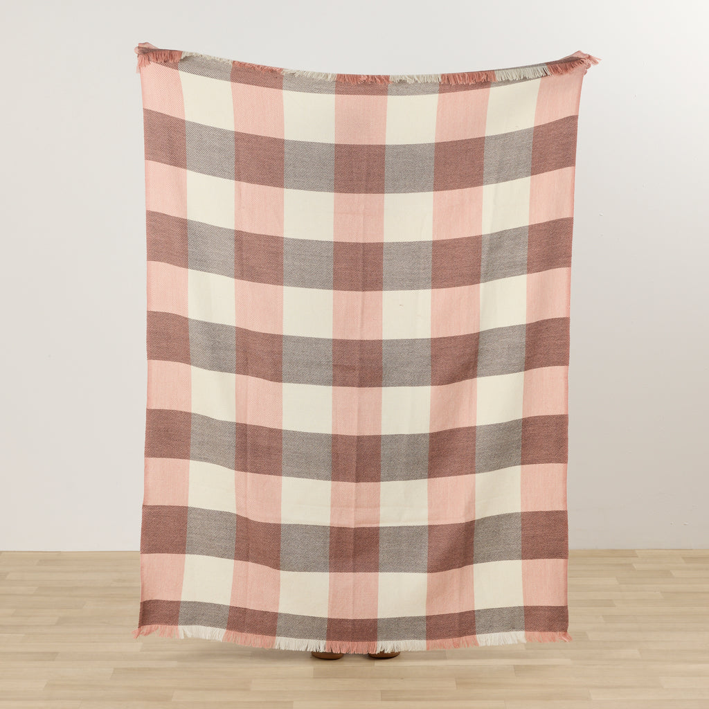 Tara Throw - Choco/Pink – nood