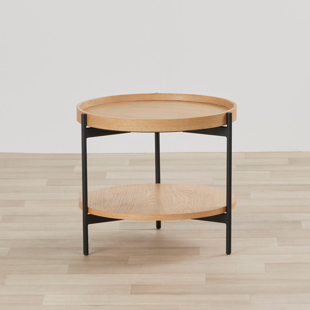 Rhys Round Side Table - Oak – nood