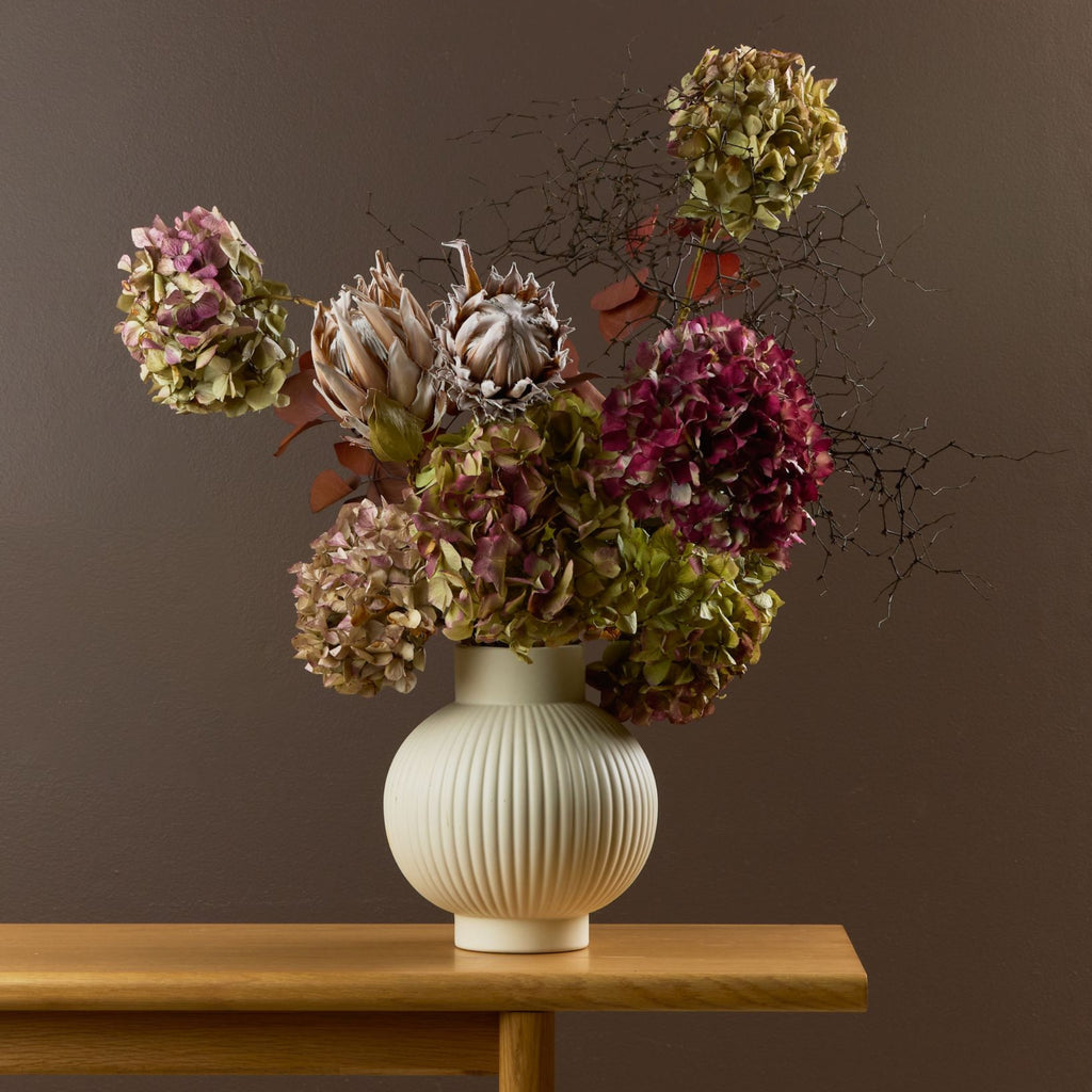 TESSA RIBBED VASE - HOME DECORATION - 02
