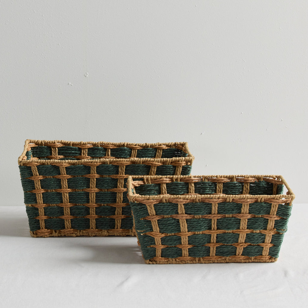 CHECKER BASKET - HOME DECORATION - 02