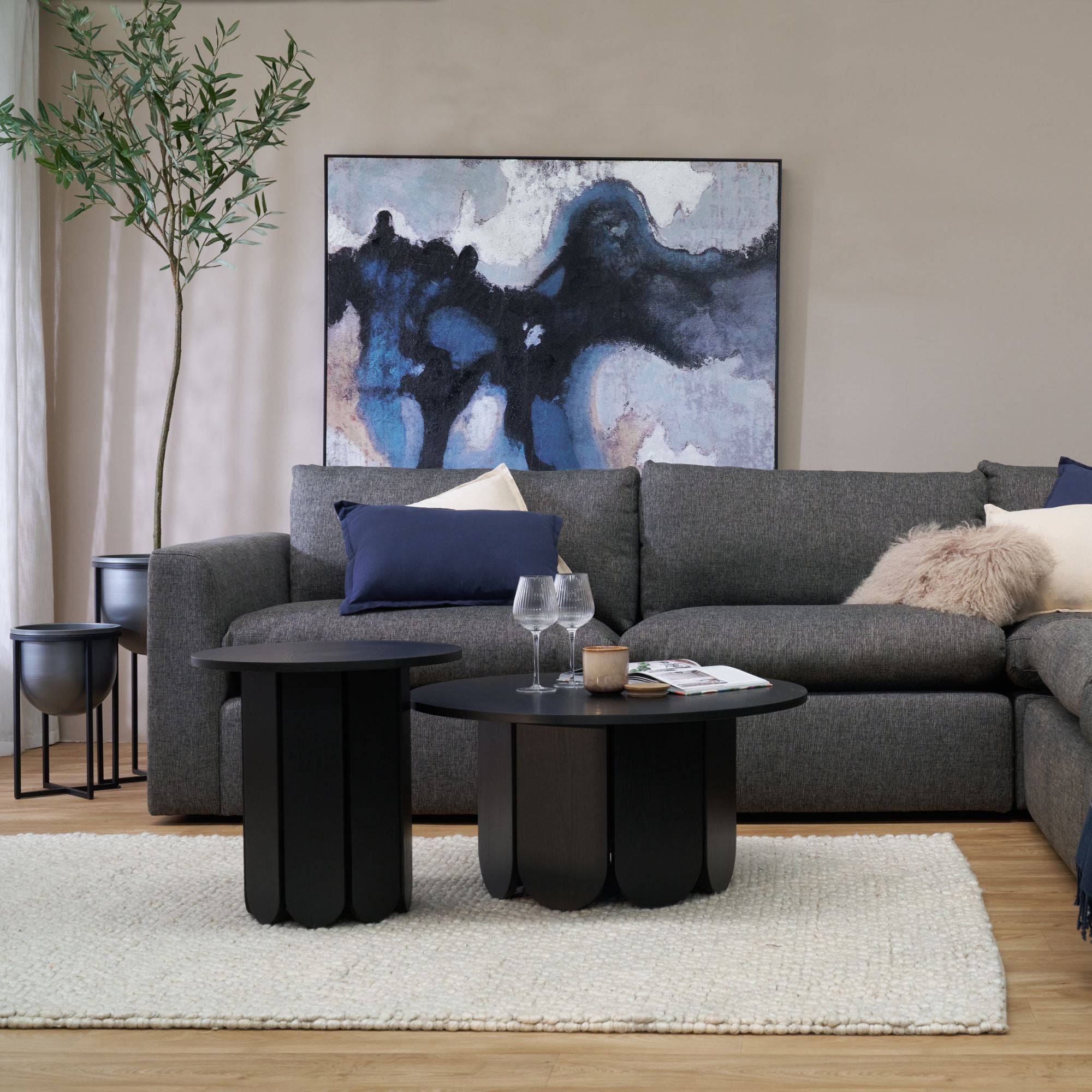 GRANADA SMALL COUCH (左COUCH) Granada Modular LH 1.5-Seat - Stone